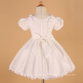 Grace Karin Nuevo Puff-manga tafetán blanco vestido de niña de flor de manga corta CL4833